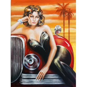 Rafal Mruszczak, Red car, 2024