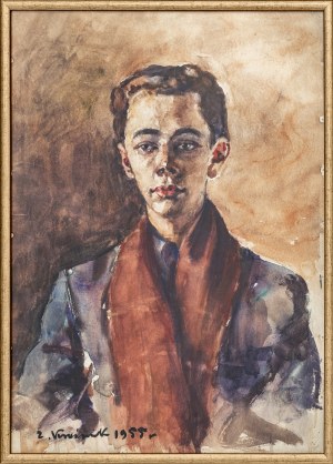 Zdzisław Kraśnik, Portret młodego mężczyzny, 1955
