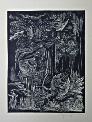 Stefan Mrożewski(1894-1975),Ilustracja do Parzival