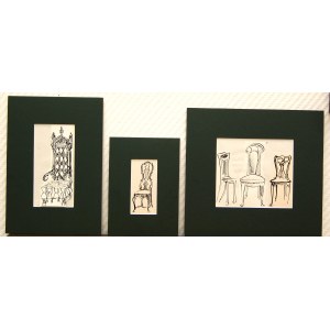 Antoni Uniechowski(1903-1976),Set of three drawings from the series Uniechowski tells...,1975