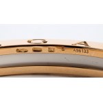 BULGARI, BULGARI B.zero1 collection: rigid gold and ceramic bracelet