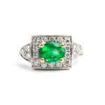 Emerald diamond gold bring
