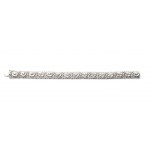 Fantasy link diamond gold bracelet