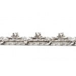 Fantasy link diamond gold bracelet