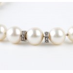 Australian pearl diamond gold necklace