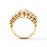 Diamond gold band ring