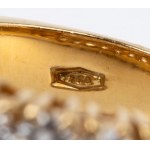 Diamond gold band ring