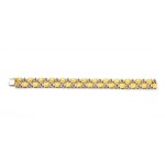 Gold and sapphire bracelet