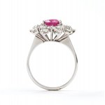Ruby diamond gold ring