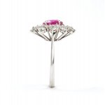 Ruby diamond gold ring
