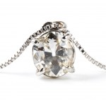 Gold diamond pendant necklace