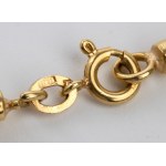 Gold woven knit necklace