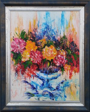 Roman Marciniak, Abstrakcyjne kwiaty, 2016