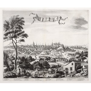 KRAKÓW. Panorama miasta; P. van der Aa, ok. 1730.