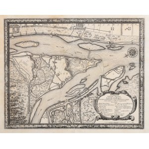 GDAŃSK, GDAŃSKA GŁOWA. Plan umocnień w twierdzy Gdańska Głowa (Gdański Hak); W. Swidde, S. Pufendorf, 1696 r.