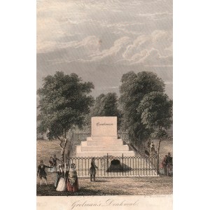 POZNAŇ. Pomník Karla von Grolmana (1777-1843), pruského generála, projektanta poznaňské pevnosti; ing. W.C. Wrankmore, asi 1849.