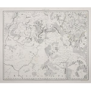 POJEZIERZE IŁAWSKO-OSTRÓDZKIE. Mapa Pojezierza Iławsko-Ostródzkiego; A. Amon, F.A. Schraembl, wyd. P.J. Schalbacher, 1787-1788.