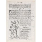 KRAKÓW. Monstrum urodzone w Krakowie; karta z: S. Münster, Cosmographia […], wyd. H. Petri, 1544-1628.