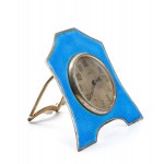 Williams Ltd., Williams Ltd. Art Déco sterling silver and enamels table clock