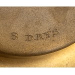 Art Déco table clock with enamels