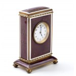 Art Déco table clock with enamels