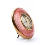 Art Déco table clock with enamels