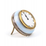 Art Déco table clock with enamels