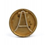 Art Déco table clock with enamels