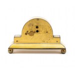 Art Déco table clock with enamels