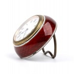 Art Déco table clock with enamels