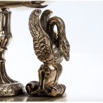 Caber Emanuele Pair of Italian silver salt cellars