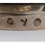 Caber Emanuele Pair of Italian silver salt cellars