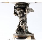Caber Emanuele Pair of Italian silver salt cellars