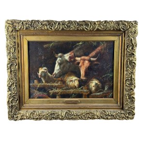 E. CERRONE, Goats and an Ox - Eduardo Cerrone (1935 - 2010)