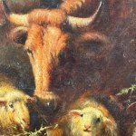 E. CERRONE, Goats and an Ox - Eduardo Cerrone (1935 - 2010)