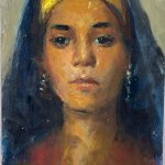 ANONIMO, Portrait of a woman in the Impressionist style