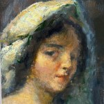 ANONIMO, Portrait of a woman in the Impressionist style