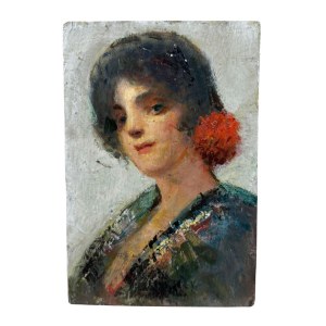 ANONIMO, Portrait of a woman in the Impressionist style