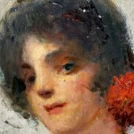 ANONIMO, Portrait of a woman in the Impressionist style