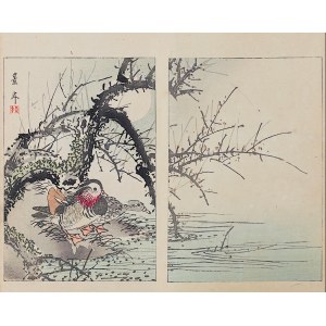 Watanabe Seitei (1851-1918) za Imao Keinen (1845-1924), Kaczki na brzegu, Tokio, 1893