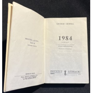 G. ORWELL - 1984 [3e éd., 1979].