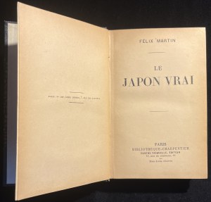 F. MARTIN - Le Japon vrai [in French].