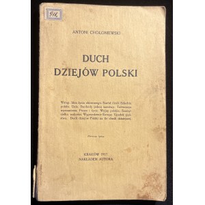 [AUTOGRAF] A. CHOŁONIEWSKI - Duch dějin Polska [1917].