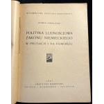 H. ŁOWMIAŃSKI - La politique démographique de l'Ordre allemand en Prusse et en Poméranie [1947].