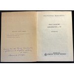 [AUTOGRAPHIE] J. WIDAWSKI - Warszawski dom mieszkalny w średniowieczu [1985].