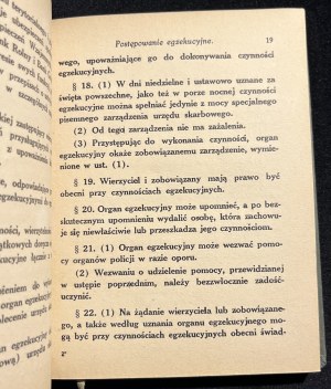 Z. ŁĄCZYŃSKI - Enforcement proceedings of tax authorities [1937].