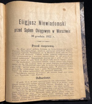 E. NIEWIADOMSKI before the court [1923].
