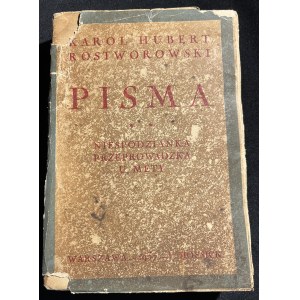 K. H. ROSTWOROWSKI - Spisy. Překvapení [1937].