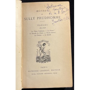 Oeuvres de Sully Prudhomme. Poesies 1872-1878 [jęz. franc.]