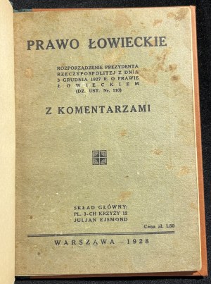 Myslivecké právo s komentářem [1928].
